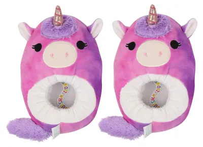 Produktbild von Squishmallows Lola das Einhorn Hausschuhe 34-35