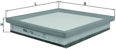 Zdjęcie produktu dla Filtr powietrza KNECHT LX 3580