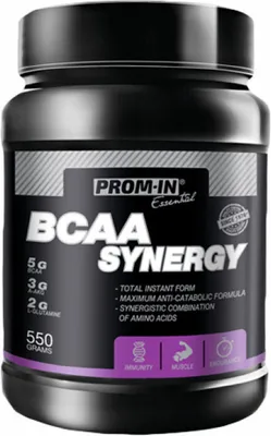 Produktbild von Prom-In Essential BCAA Synergy 550 g watermelon / BCAA  / Instant-BCAA-Pulver, angereichert mit A-AKG, Glutamin und Vitamin B6