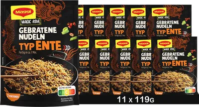 Produktbild von MAGGI Magic Asia Gebratene Nudeln Ente (Ente 11 x 119g)