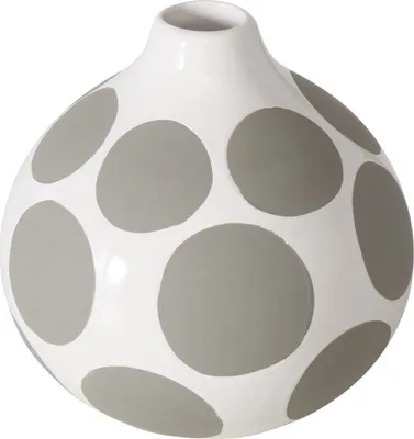 Produktbild von Boltze Gruppe Punty Vase weiss 13,5cm