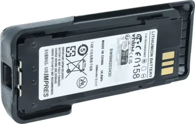 Produktbild von vhbw Akku kompatibel mit Motorola XPR7550Ex, XIR P8668EX, XPR7350Ex, XIR P8608EX Funkgerät, Walkie Talkie (2000 mAh, 7,4 V, Li-Ion) + Gürtelclip