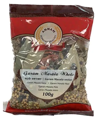 Zdjęcie produktu dla Przyprawa Annam Garam Masala Whole 300g - mieszanka całych przypraw świeże