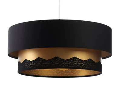 Zdjęcie produktu dla Lampa wisząca DOUBLE ELEGANT 50 czarna/złota