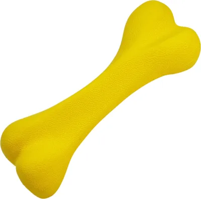 Produktbild von Nobby Hundespielzeug Vollgummi Knochen gelb