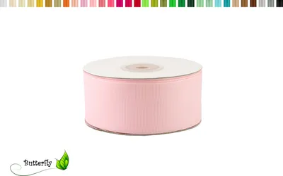 Produktbild von 25m Rolle Ripsband 38mm, Farbauswahl:rose 123 / zartrosa / hellrosa