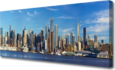 Produktbild von Tulup Leinwand-Bilder 125x50 Wandbild Canvas Kunstdruck Stadt Gebäude