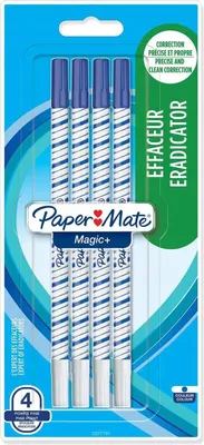 Produktbild von Papermate Magic+, Blau, Weiß, Blau, Fein, 4 Stück(e)