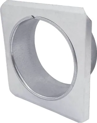 Produktbild von BAUSTER® OCYNK Metallflansch Wandflansch Lüftungskanal Verzinkte Rohrrosette Rohrflansch verzinkt Rohrabdeckrosette verzinkt 125 mm