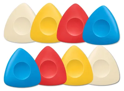 Schneiderkreide-Set, 8-teilig, 4 Farben, Textilmarker für Stoffe und Basteln