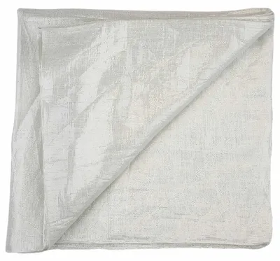 Produktbild von Baumwolltuch Lurex silber 100x100cm leichtes Halstuch quadratisches Tuch Schal