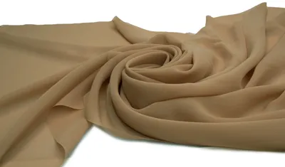 Obrázek produktu pro Hladký šifon, voálová tkanina, béžová, 50 x 150 cm