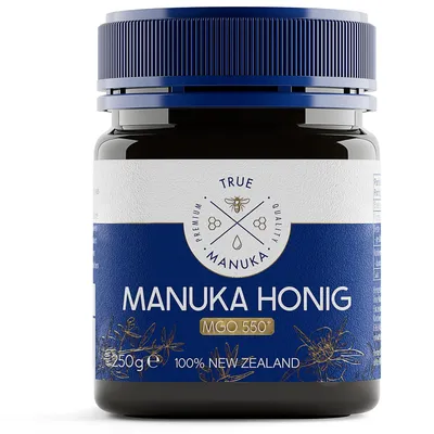 Produktbild von TRUE MANUKA - Manuka Honig 550 mgo [250g] - Aus seeland - Manuka Honig 250g, Honig Manuka 550, Manukahonig, Manuka - Honig, Manuka Honey