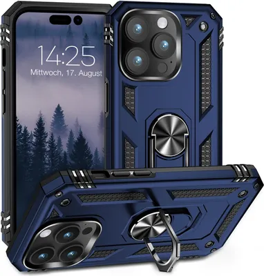 Produktbild von Armor Outdoor Handyhülle für Apple iPhone 14 Pro Max Handy Panzer Case Cover Schutzhülle Farbe: Blau