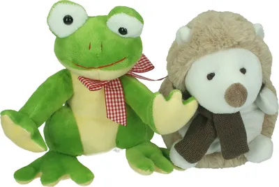 Produktbild von Betz Plüschtier Set FROSCH und IGEL 2 Stück