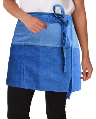 Produktbild von Dennys - Herren/Damen Unisex Kurze Schürze, Schwer LT518 (Einheitsgröße) (Blau)