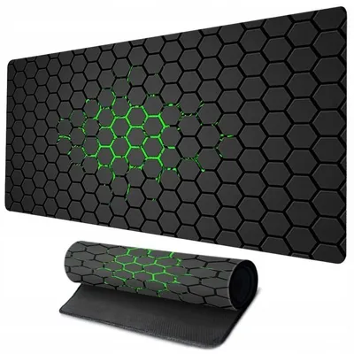 Image de Tapis De Souris Gaming Pour Bureau D'ordinateur Xxl 90X40 Noir