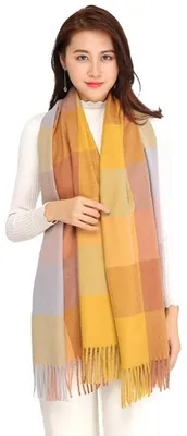 Immagine prodotto di Sciarpa in cashmere di alta qualità, grande, per donna
