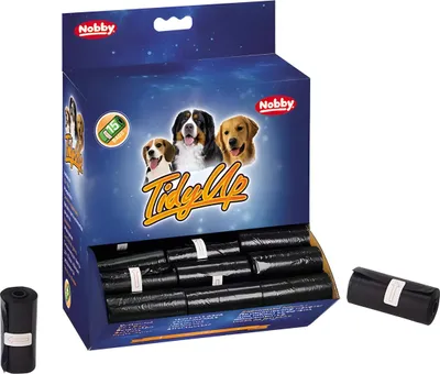 Produktbild von Nobby TidyUp Kotbeutel schwarz, Inhalt: 63 Rollen mit 15 Beutel
