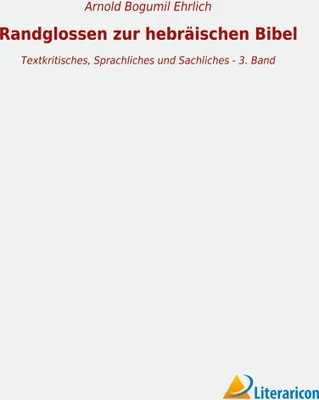 Produktbild von Randglossen zur hebräischen Bibel