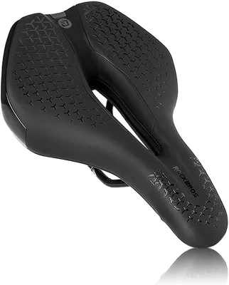 Image de Selle de vélo ROCKBROS, confortable, creuse et ergonomique, pour hommes et femmes. Selle de vélo antidérapante, idéale pour le sport et les randonnées