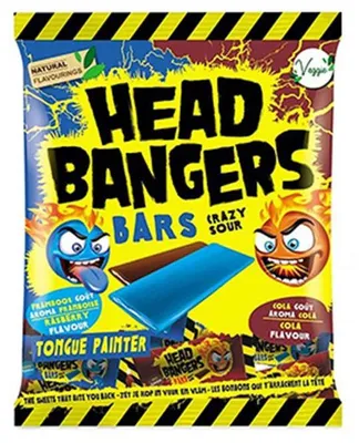 Produktbild von Head Bangers Bars Crazy Sour Raspberry & Cola 200g