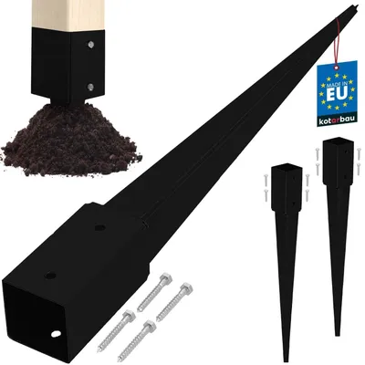 Immagine prodotto di Set di 2 supporti per recinzioni da giardino, robusti e resistenti