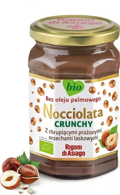 Obrázok produktu pre ORIEŠKOVÝ KRÉM A KAKAOVÝ KRUNKY BEZLEPKOVÝ250 g - RIGONI DI ASIAGO (NOCCIOLATA)