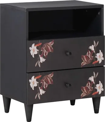 Image de Table de chevet avec tiroir Multicolore 50 x 33 x 60 cm