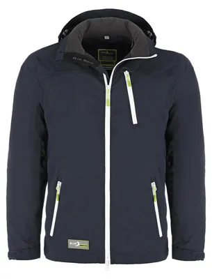 Produktbild von Blue Wave Herren Jacke Funktionjacke Jonas - Outdoorjacke mit abnehmbarer Kapuze in Marine-Blau Größe M
