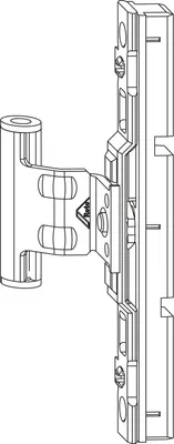 Produktbild von ROTO NX Dreh-/Kippflügelfalzband T mit Nutführung 12/20-13 silber