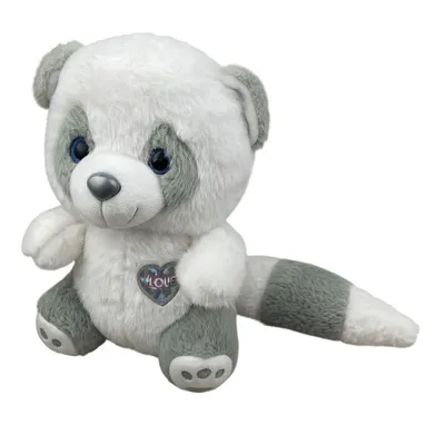 Produktbild von Plüschtier Waschbär 28 cm grau – Weiches Kuscheltier, Stofftier