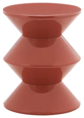 Immagine prodotto di HowHomely | Tavolino da caffè - Tavolino ausiliario - 36 x 36 x 45 cm - Tavolino da divano - rosso - Tavolino da salotto - moderno e minimalista