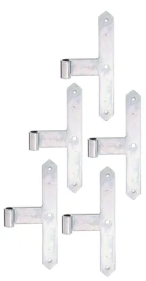 Immagine prodotto di Alberts 844936 Guida centrale per cancello, zincata elettroliticamente, passivata a strato spesso, forma a punta, da avvitare, 300 x 40 mm, rotelle Ø 16 mm, set da 5 pezzi