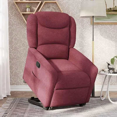 Produktbild von vidaXL Relaxsessel mit Aufstehhilfe Weinrot Stoff