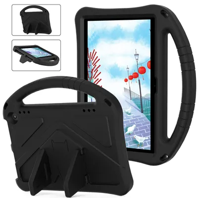 Image de Kids Case for Onn 10.1" Gen 4 2024, EVA lightweight shockproof case with foldable stand and handle noir