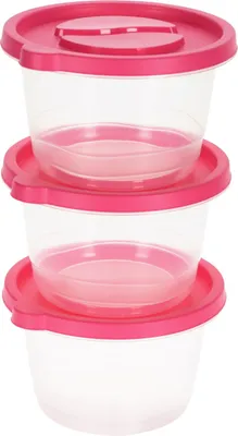 Produktbild von Vorratsdosen-Set, 3-teilig pink neuetischkultur
