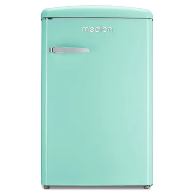 Produktbild von MEDION Retro Kühl-Gefrierkombination (95L Kühlschrank, 13L 4 Sterne Gefrierfach, 108 Liter Nutzinhalt, LED Innenbeleuchtung, Stufenlose Temperaturregelung, MD 37790)