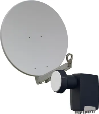 Produktbild von Gibertini OP 75 SE - Alu-Antenne - weiss - 8 Teilnehmer mit Octo-LNB