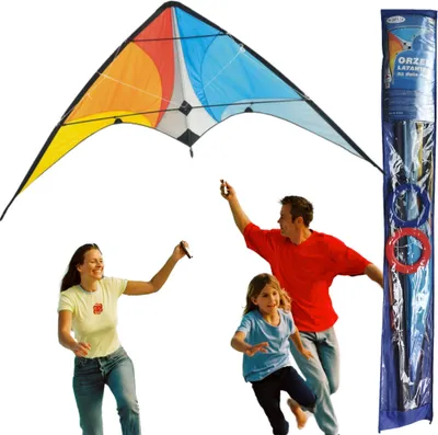 Immagine prodotto di Aquilone sportivo acrobatico grande 160X80 CON LINEE