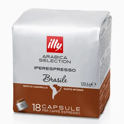 A product shot of Illy coffee capsules.