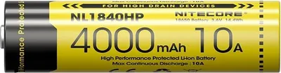 Produktbild von Nitecore NL1840HP | 18650 geschützter Li-Ionen-Akku 4000mAh