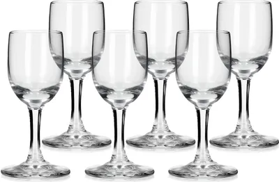 Produktbild von 6 SCHNAPSGLÄSER Likörgläser Vodkagläser Schnaps Shot Vodka Glas Likör 35 ml