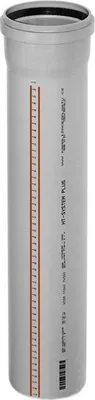 Obrázok produktu pre Rúrka odpadová hrdlová Osma HTEM DN90 x 1000 mm sivá