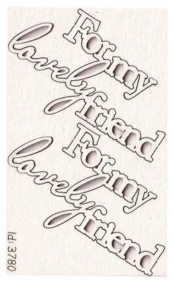 Immagine prodotto di TEKTURKA decorativa per scrapbooking - Scrapiniec Per la mia cara amica