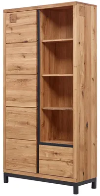 Immagine prodotto di MASSIVMOEBEL24 | scaffale in legno di Quercia Selvatica 100x40x200 quercia naturale oliato VILLANDERS #139