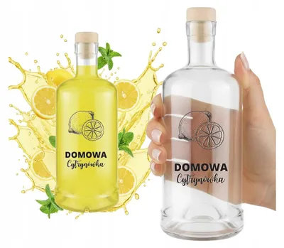 Image de Bouteille de Bimberek Tadek de 500 ml, étiquetée "Cytrynówka"