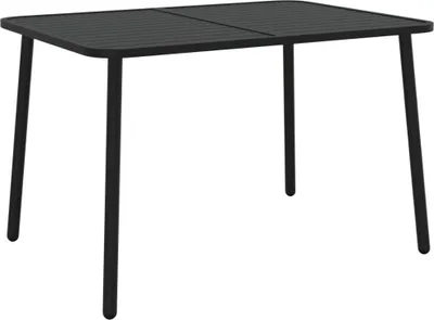 Image de vidaXL Table de jardin anthracite 110x80x71 cm Acier