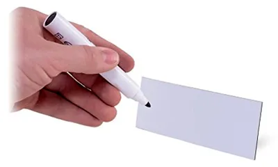Produktbild von Magnetbandzuschnitte, 100 mm x 30 mm, Weiß (50 Stück)