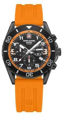 Produktbild von Swiss Alpine Military Herren Uhr Chronograph Analog Quarz 7029.9879SAM Silikon